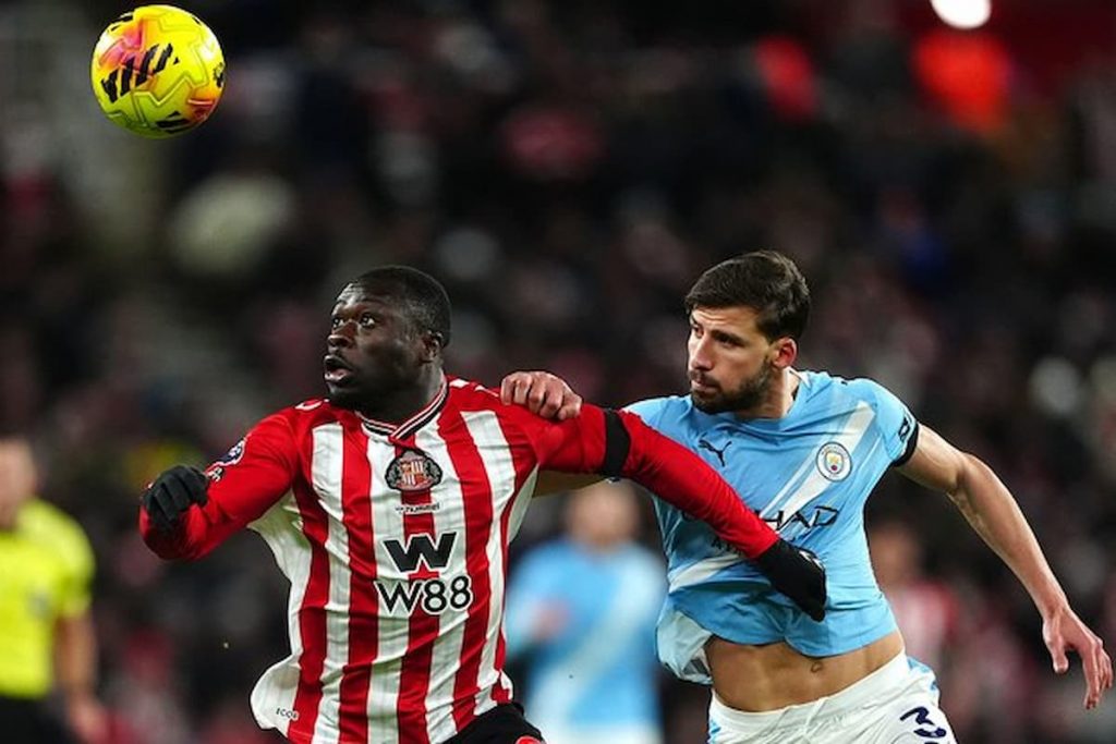 Hasil Sunderland vs Man City